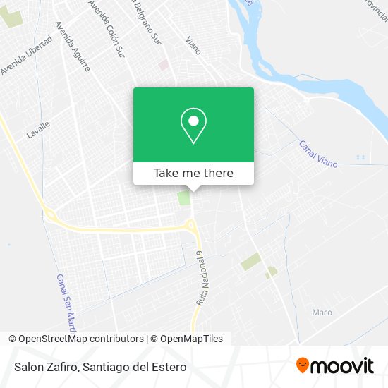 Salon Zafiro map