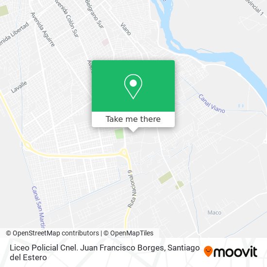 Liceo Policial Cnel. Juan Francisco Borges map