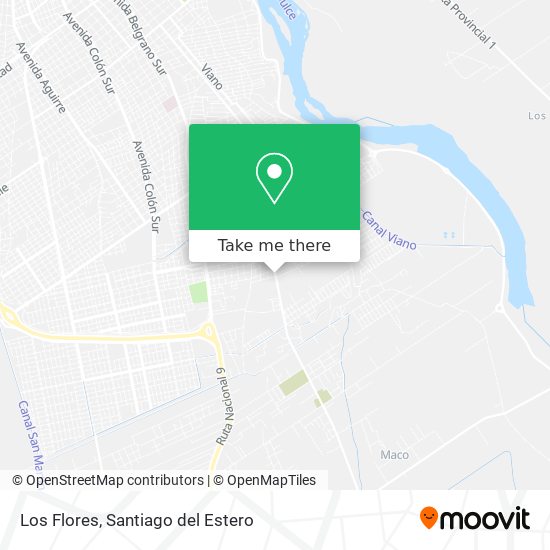 Los Flores map