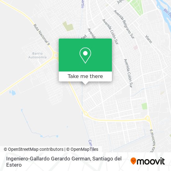 Ingeniero-Gallardo Gerardo German map
