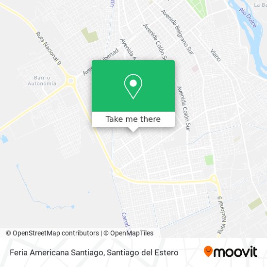 Feria Americana Santiago map
