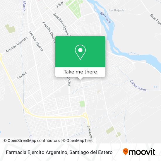 Mapa de Farmacia Ejercito Argentino