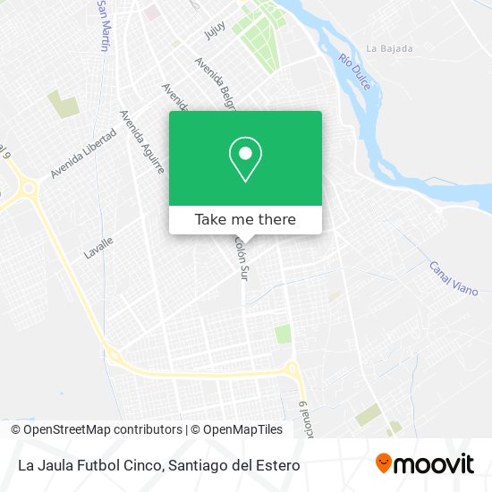 Mapa de La Jaula Futbol Cinco