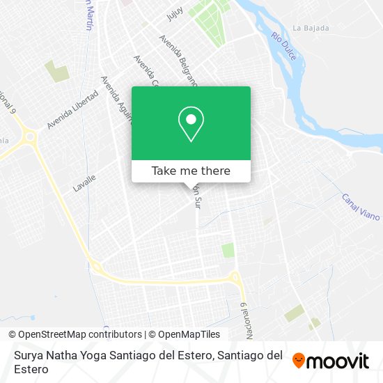 Surya Natha Yoga Santiago del Estero map