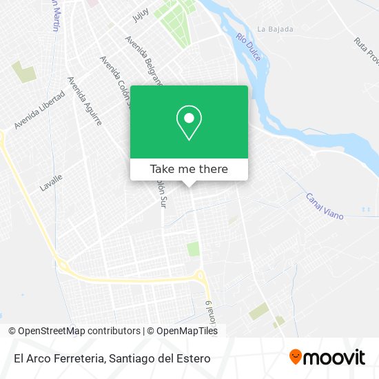 Mapa de El Arco Ferreteria