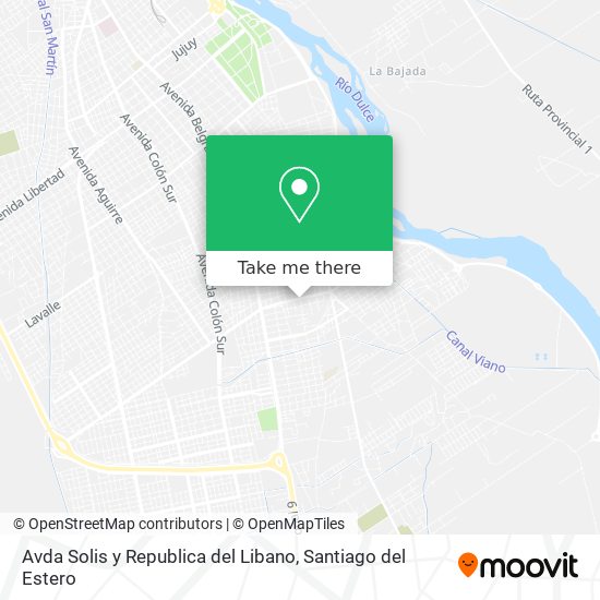 Mapa de Avda Solis y Republica del Libano
