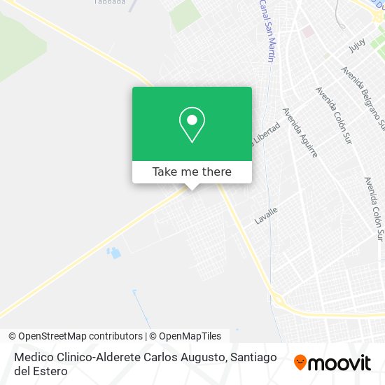 Mapa de Medico Clinico-Alderete Carlos Augusto