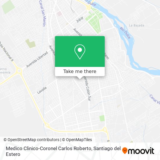 Medico Clinico-Coronel Carlos Roberto map