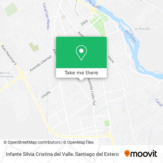 Infante Silvia Cristina del Valle map
