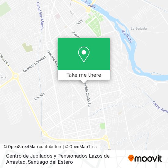 Centro de Jubilados y Pensionados Lazos de Amistad map