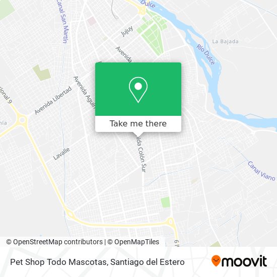 Mapa de Pet Shop Todo Mascotas