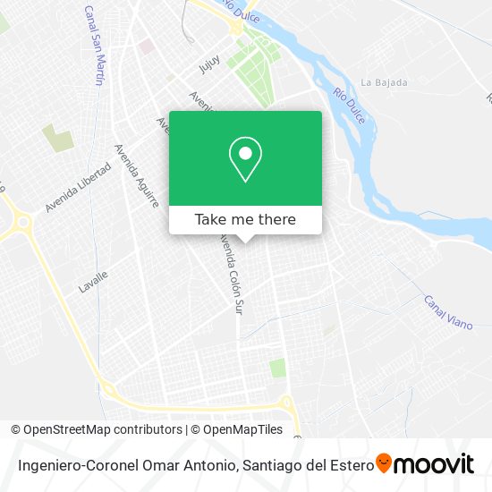 Ingeniero-Coronel Omar Antonio map