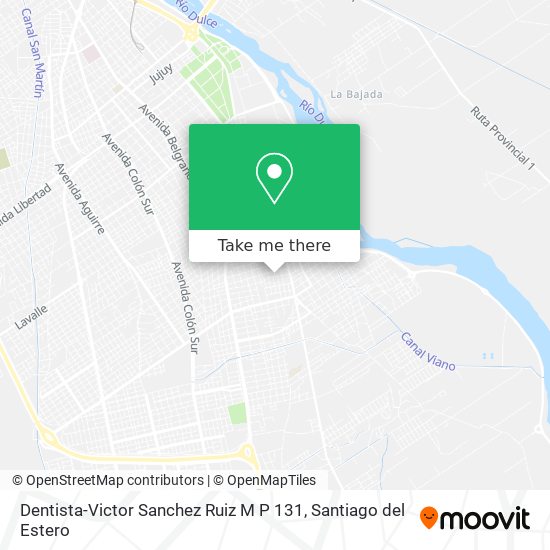 Dentista-Victor Sanchez Ruiz M P 131 map