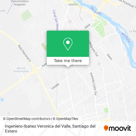 Ingeniero-Ibanez Veronica del Valle map