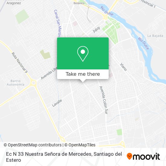 Ec N 33 Nuestra Señora de Mercedes map