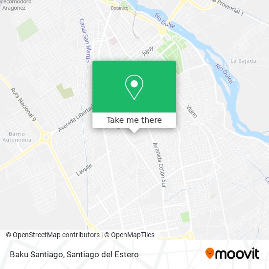 Mapa de Baku Santiago