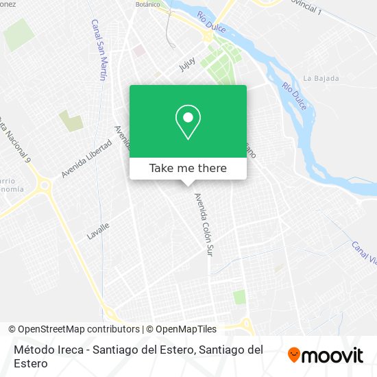 Mapa de Método Ireca - Santiago del Estero