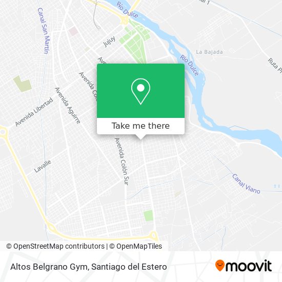 Mapa de Altos Belgrano Gym