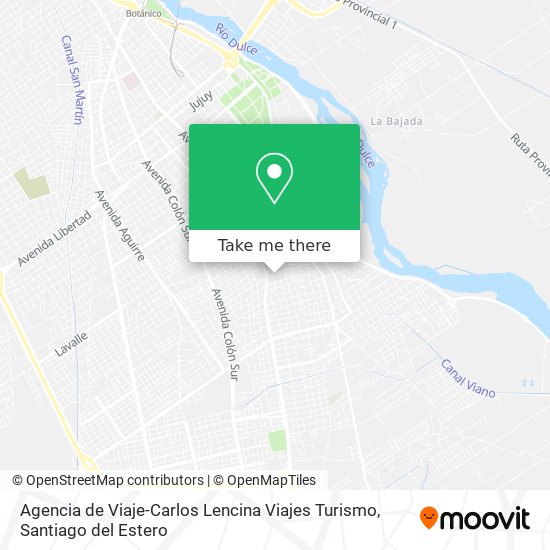 Mapa de Agencia de Viaje-Carlos Lencina Viajes Turismo