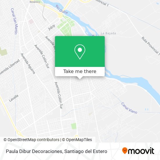 Paula Dibur Decoraciones map