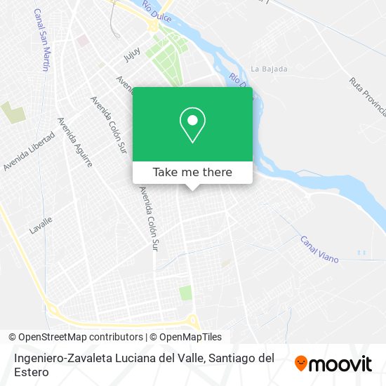 Ingeniero-Zavaleta Luciana del Valle map