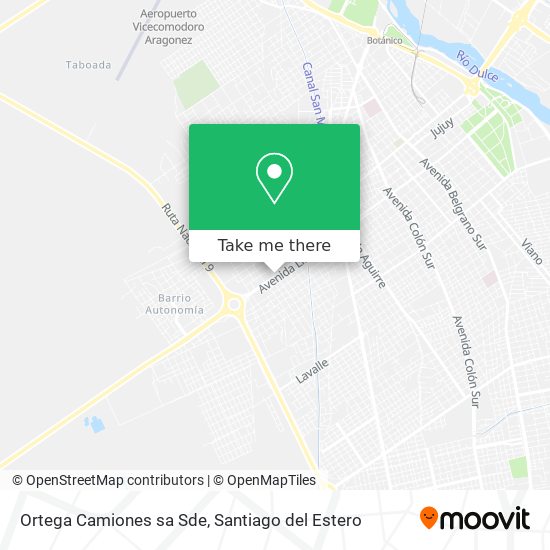 Mapa de Ortega Camiones sa Sde