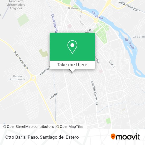 Otto Bar al Paso map