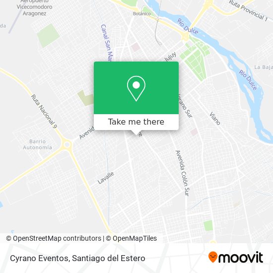 Mapa de Cyrano Eventos