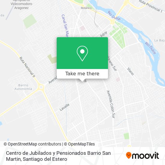 Centro de Jubilados y Pensionados Barrio San Martin map