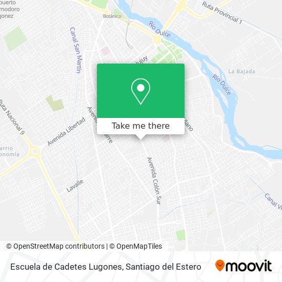 Escuela de Cadetes Lugones map