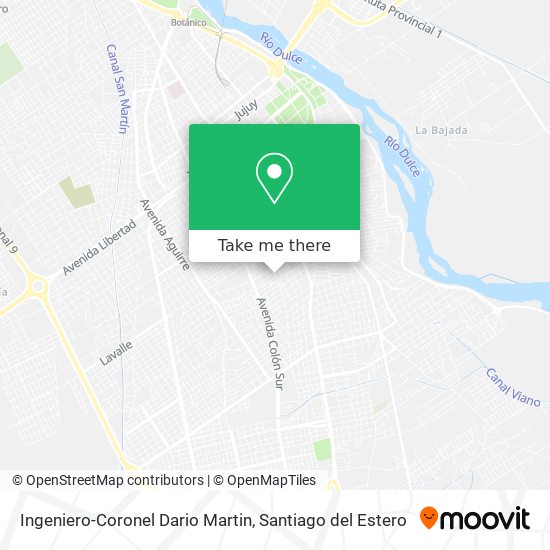 Mapa de Ingeniero-Coronel Dario Martin