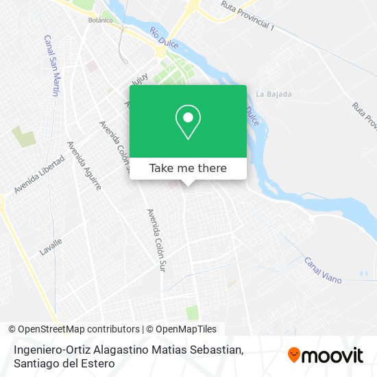 Ingeniero-Ortiz Alagastino Matias Sebastian map