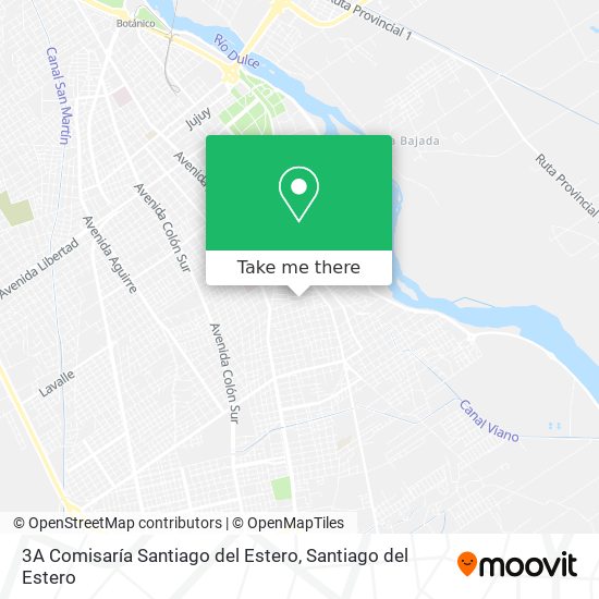 3A Comisaría Santiago del Estero map