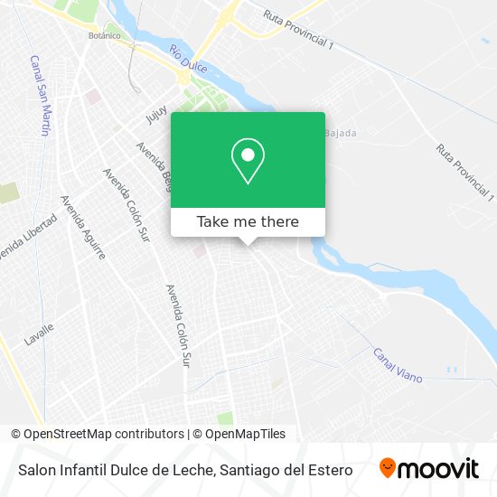 Salon Infantil Dulce de Leche map