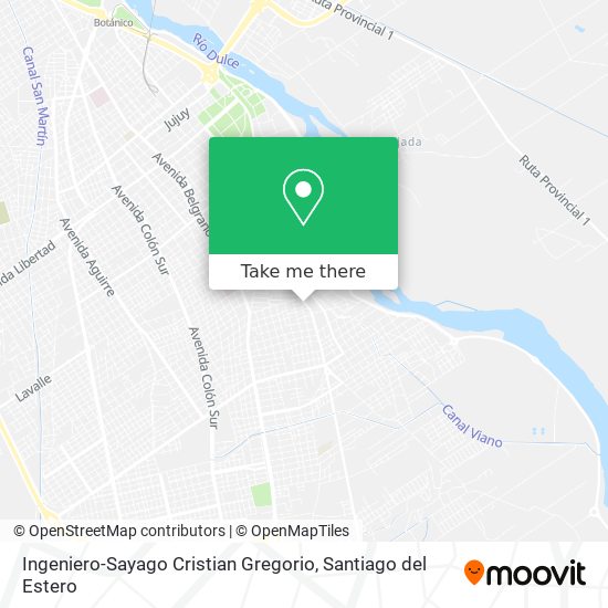 Mapa de Ingeniero-Sayago Cristian Gregorio
