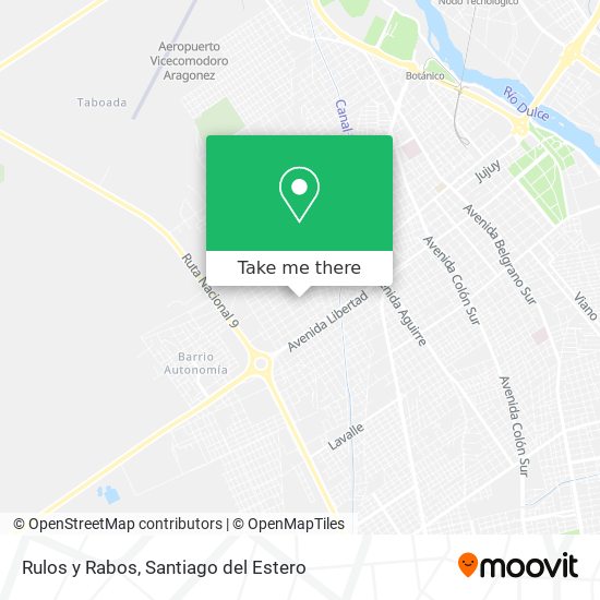 Rulos y Rabos map
