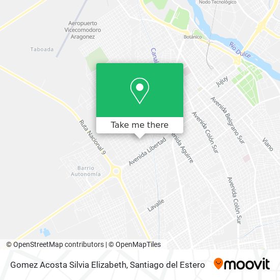 Mapa de Gomez Acosta Silvia Elizabeth