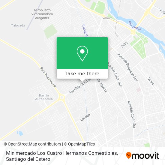 Minimercado Los Cuatro Hermanos Comestibles map