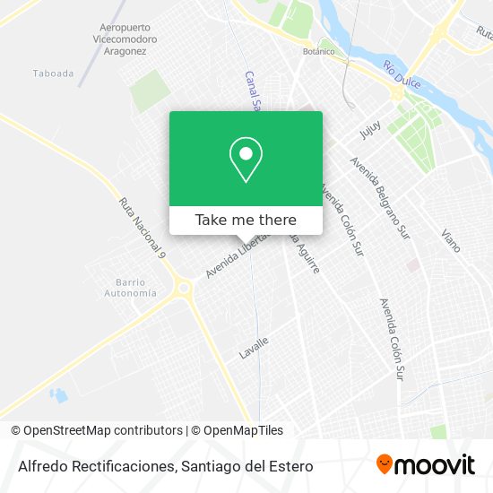 Alfredo Rectificaciones map