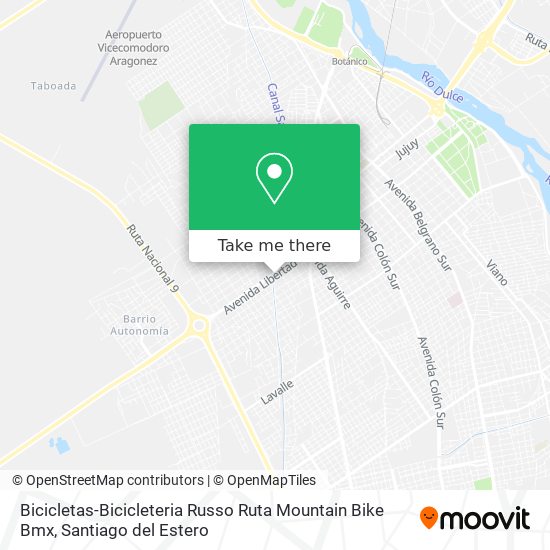 Bicicletas-Bicicleteria Russo Ruta Mountain Bike Bmx map