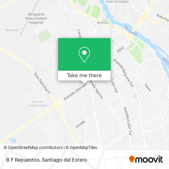 B F Repuestos map