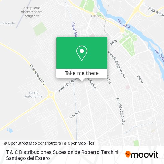 T & C Distribuciones Sucesion de Roberto Tarchini map