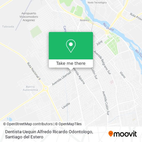 Mapa de Dentista-Uequin Alfredo Ricardo Odontologo