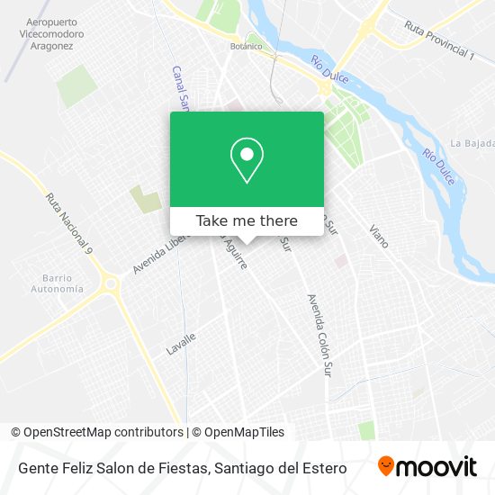 Gente Feliz Salon de Fiestas map
