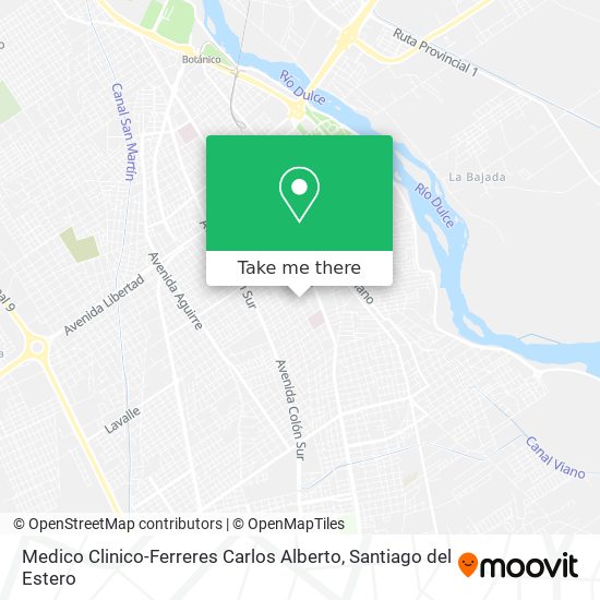 Medico Clinico-Ferreres Carlos Alberto map
