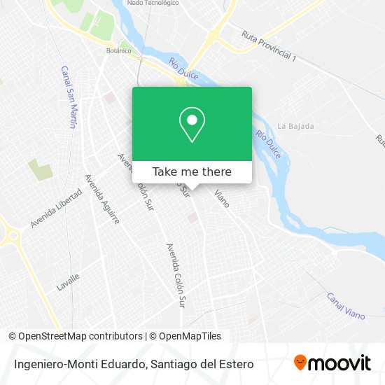 Mapa de Ingeniero-Monti Eduardo