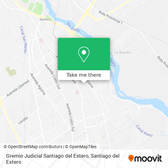 Gremio Judicial Santiago del Estero map