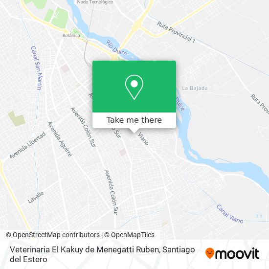 Veterinaria El Kakuy de Menegatti Ruben map