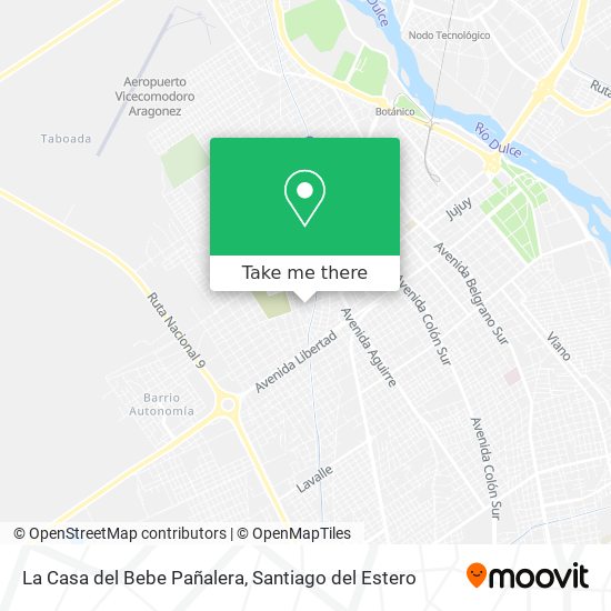 Mapa de La Casa del Bebe Pañalera