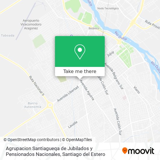 Agrupacion Santiagueqa de Jubilados y Pensionados Nacionales map
